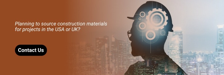 constructions material supplier from india to usa