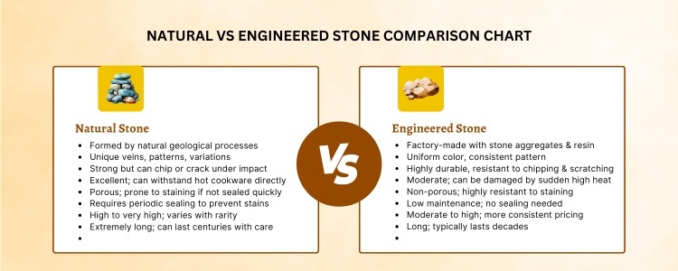 Natural Stone vs. Engineered Stone: A Bahrain Buyer's Guide