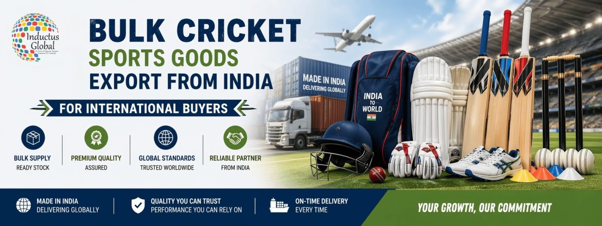 bulk cricket sports goods export from india
