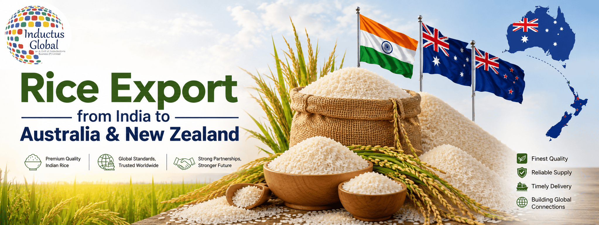 Rice Export from India to Australia & New Zealand