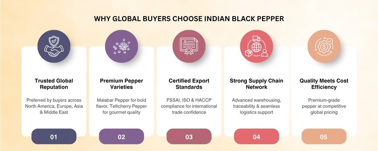 Black Pepper Suppliers - Inductusglobal.com
