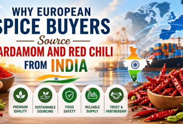 sourcing cardamom and red chilli from india